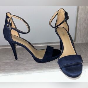 Michael Kors 9M Navy Strap Heels - Gently Used. Great Condition.